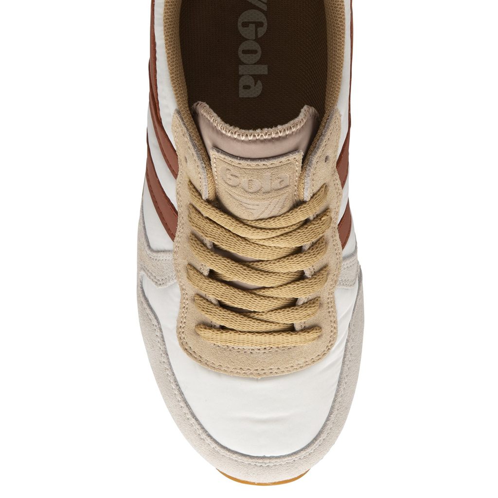 Gola Classics Daytona Chute Sneakers Hvite Oransje Norge | FEGNHB-439