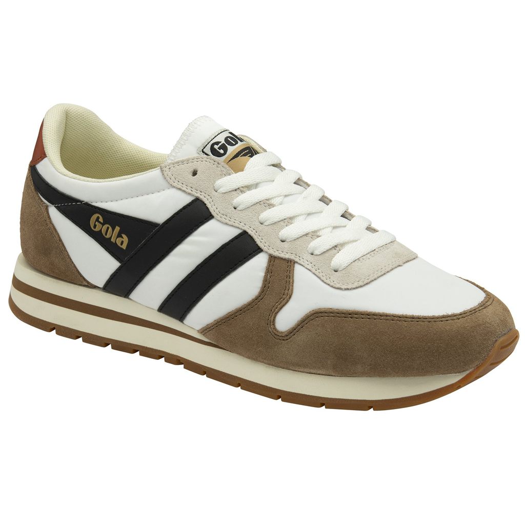 Gola Classics Daytona Chute Sneakers Hvite Svarte Norge | EQWHNA-810