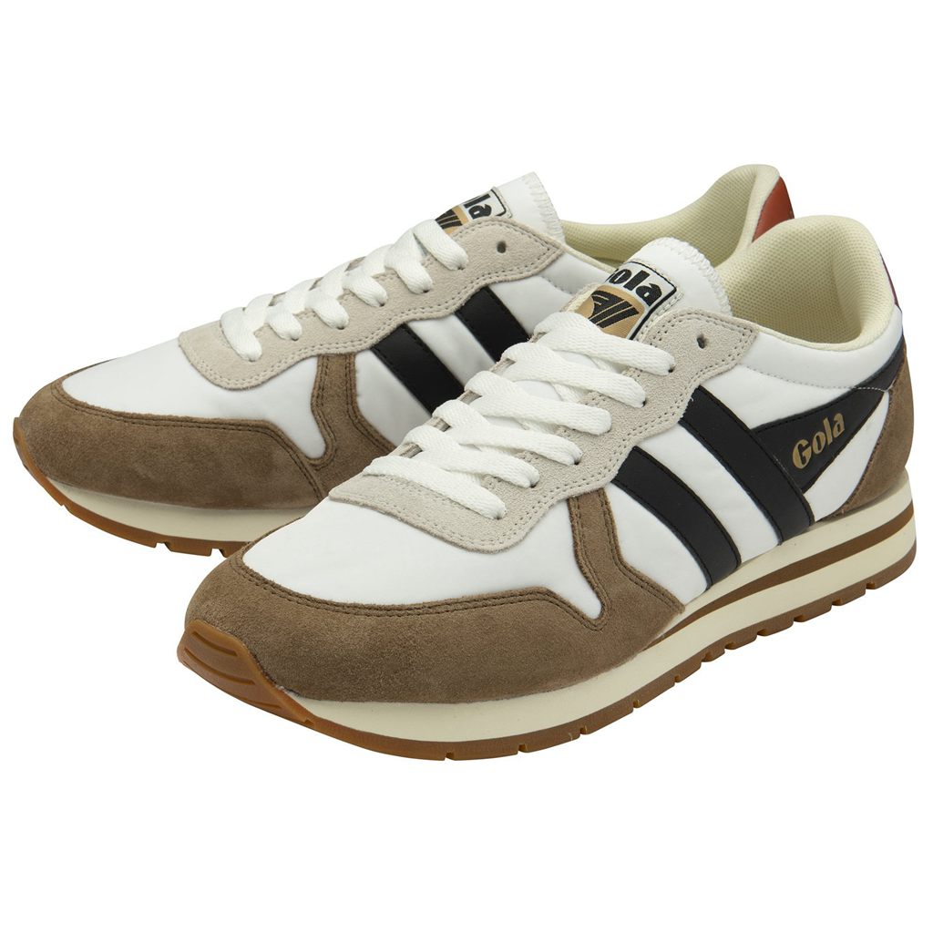 Gola Classics Daytona Chute Sneakers Hvite Svarte Norge | EQWHNA-810