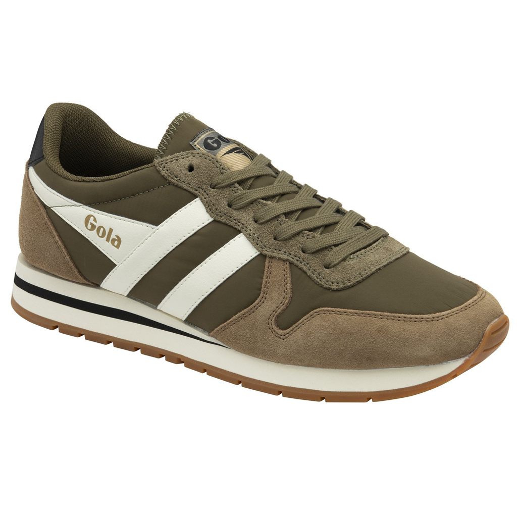 Gola Classics Daytona Chute Sneakers Khaki Hvite Norge | HRWQJP-397