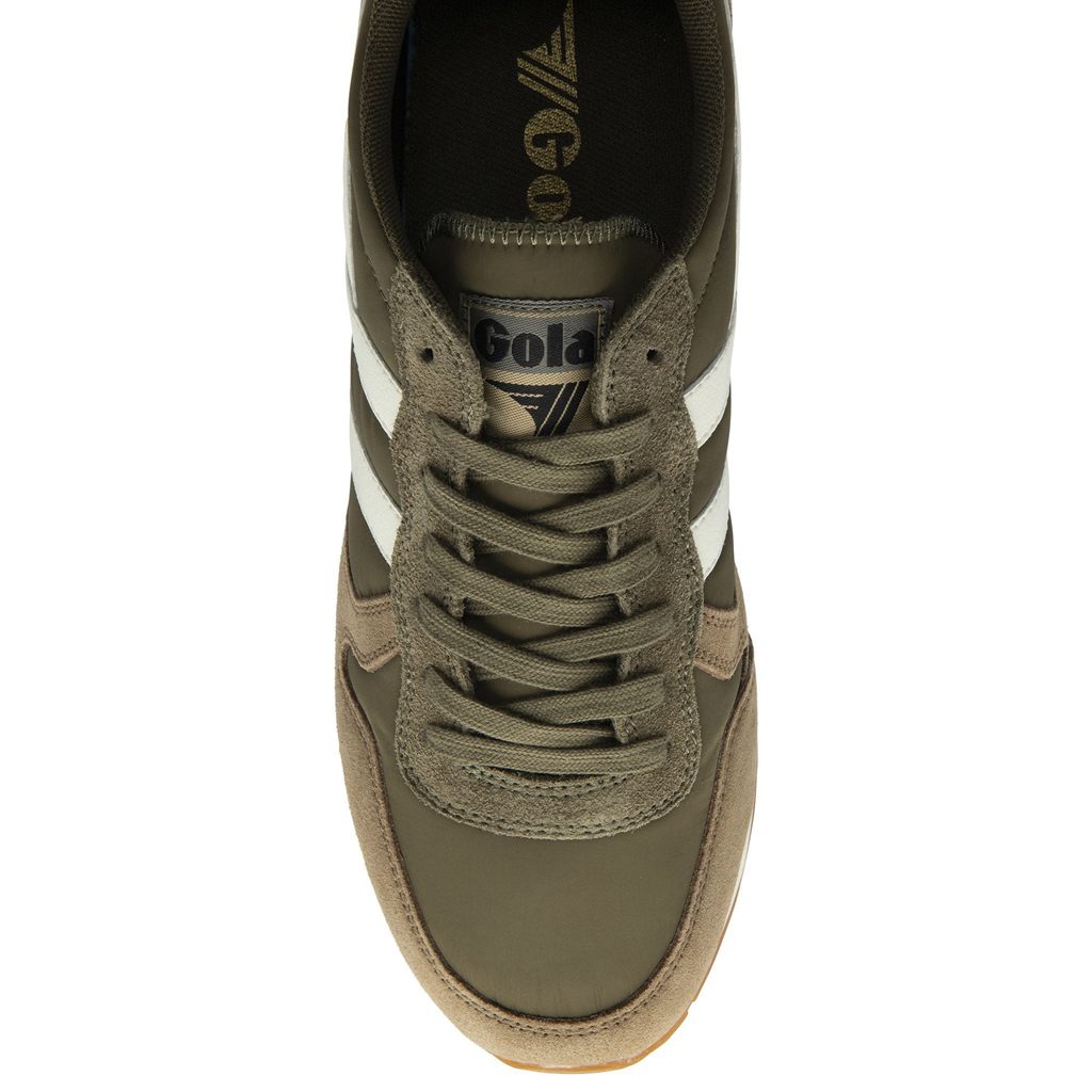 Gola Classics Daytona Chute Sneakers Khaki Hvite Norge | HRWQJP-397