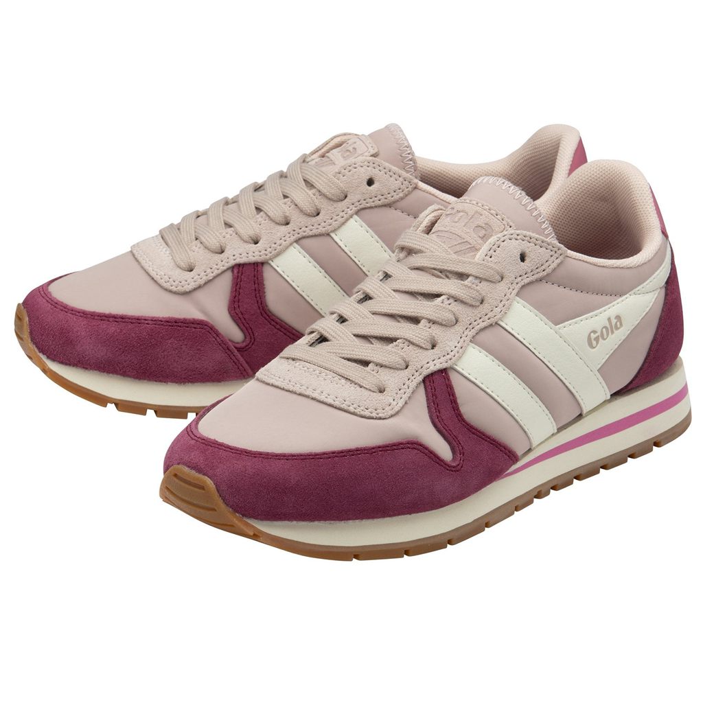 Gola Classics Daytona Chute Sneakers Rosa Hvite Norge | MCHETK-480