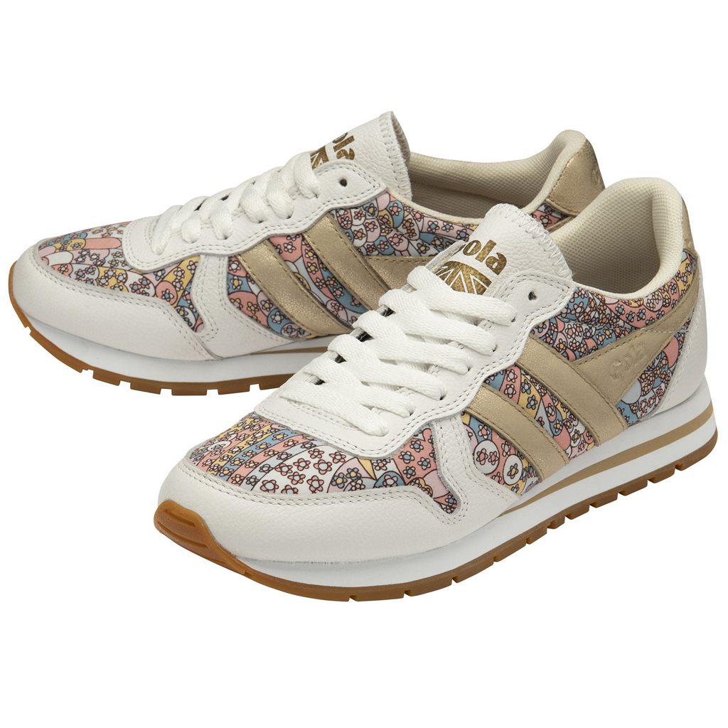 Gola Classics Daytona LBTY CP Sneakers Hvite Gull Norge | VWZSCH-182