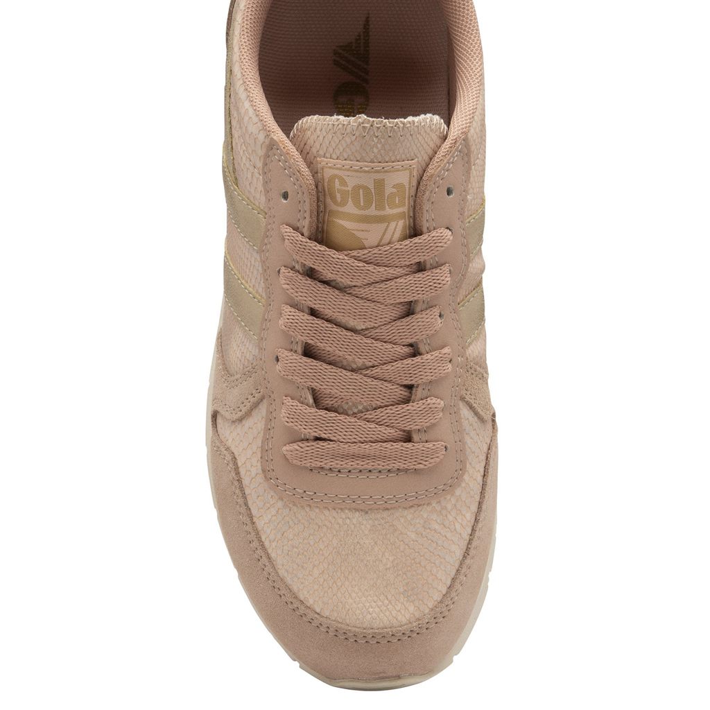 Gola Classics Daytona Lizard Sneakers Rosa Gull Norge | ZBAKUO-943