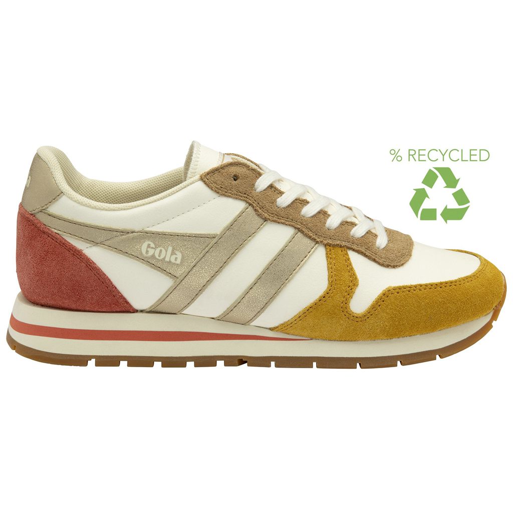 Gola Classics Daytona Quadrant Sneakers Hvite Gull Norge | BHDACF-801