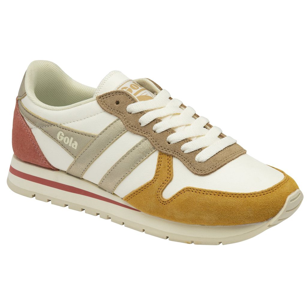 Gola Classics Daytona Quadrant Sneakers Hvite Gull Norge | BHDACF-801