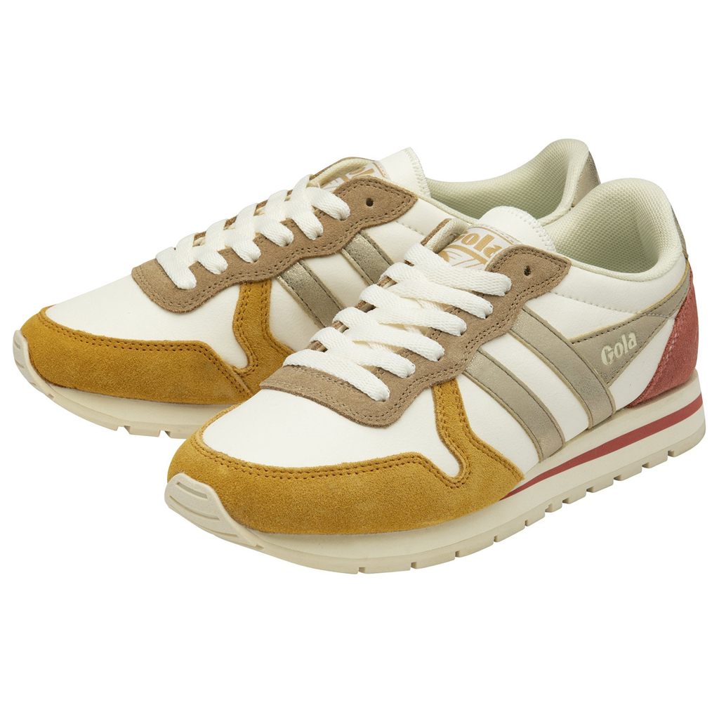 Gola Classics Daytona Quadrant Sneakers Hvite Gull Norge | BHDACF-801