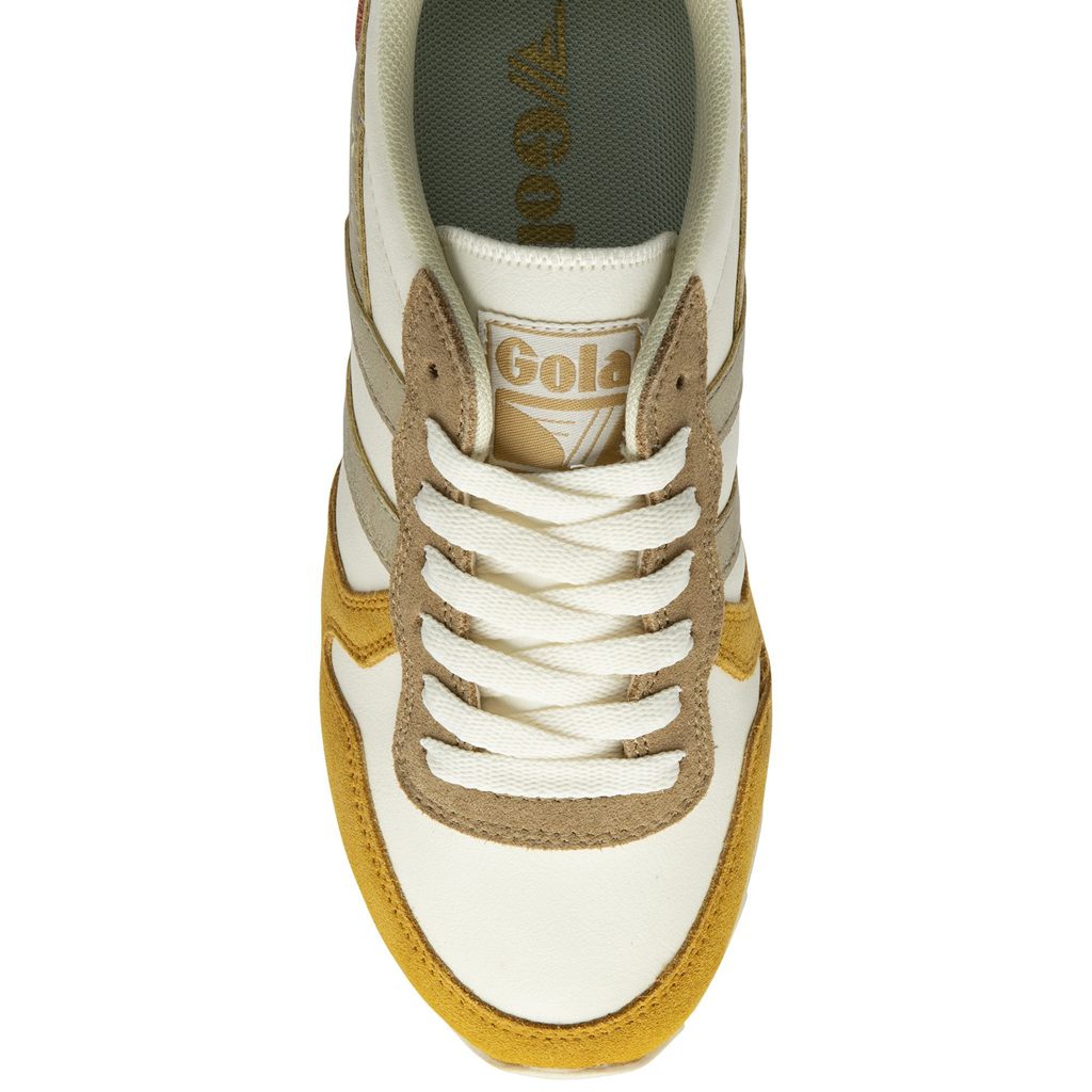 Gola Classics Daytona Quadrant Sneakers Hvite Gull Norge | BHDACF-801