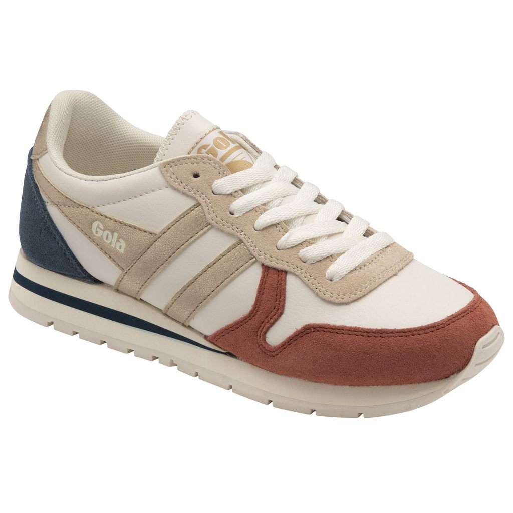 Gola Classics Daytona Quadrant Sneakers Hvite Oransje Gull Norge | EWSOYT-870