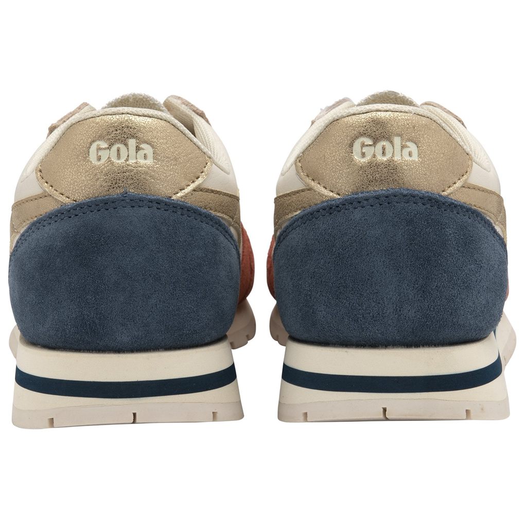 Gola Classics Daytona Quadrant Sneakers Hvite Oransje Gull Norge | EWSOYT-870