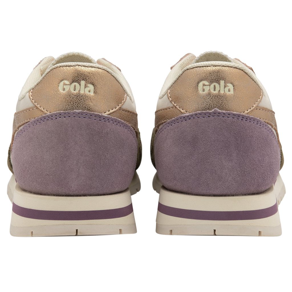 Gola Classics Daytona Quadrant Sneakers Hvite Khaki Rosa Gull Norge | OVZDYB-734