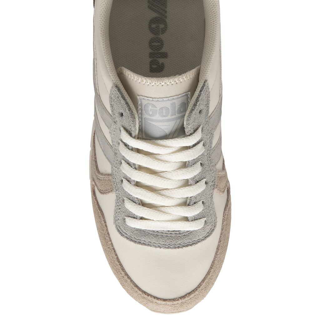 Gola Classics Daytona Quadrant Sneakers Hvite Grå Sølv Norge | ZUSIVC-619