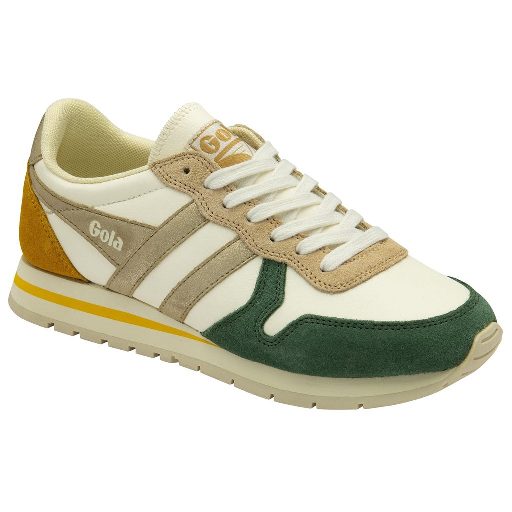 Gola Classics Daytona Quadrant Sneakers Hvite Gull Norge | THDJAL-398