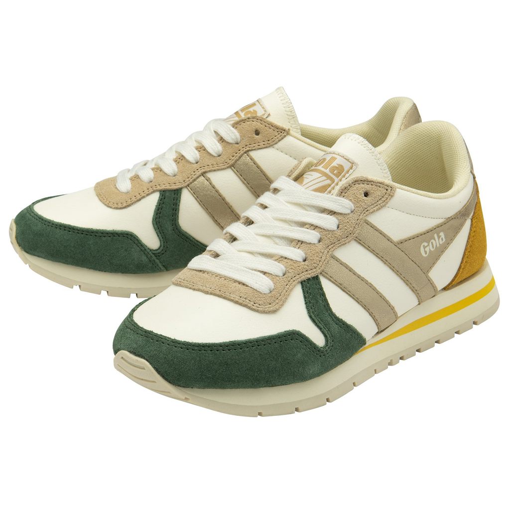 Gola Classics Daytona Quadrant Sneakers Hvite Gull Norge | THDJAL-398