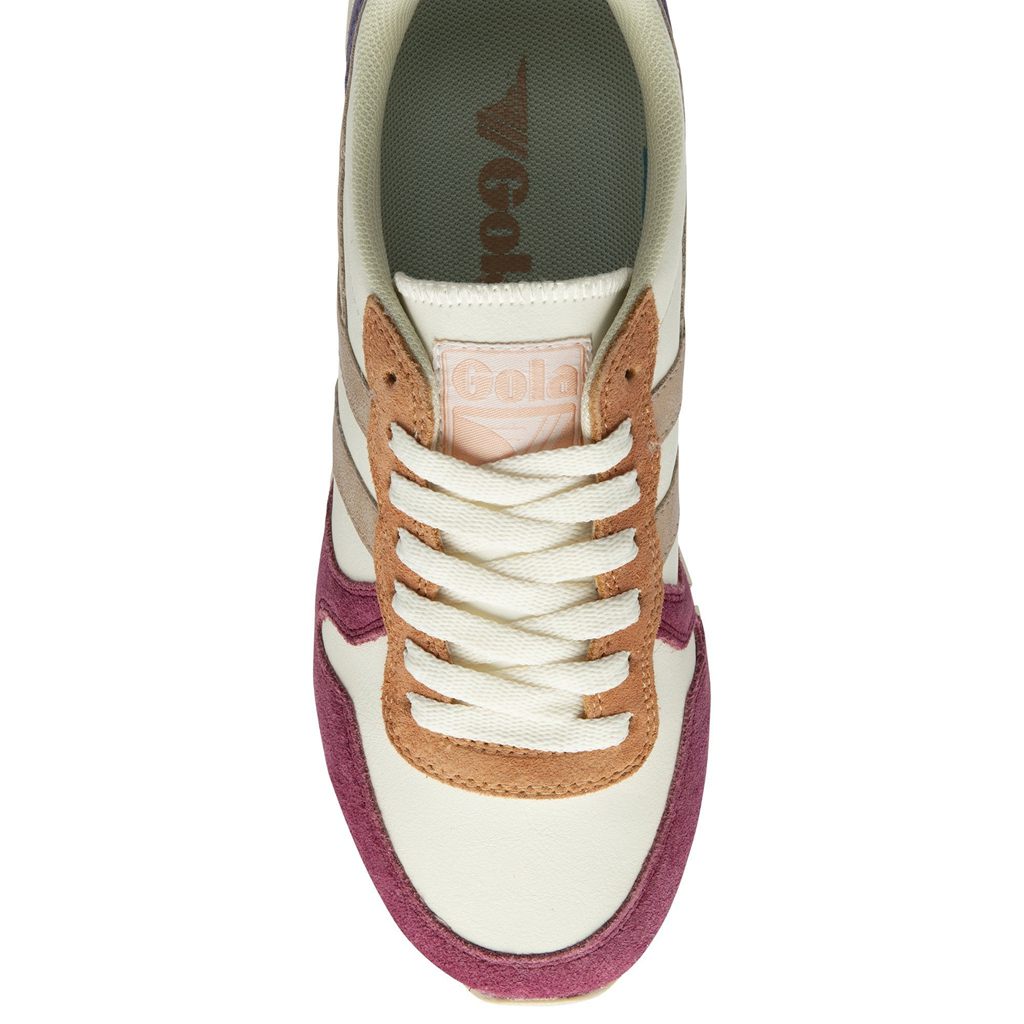 Gola Classics Daytona Quadrant Sneakers Hvite Rosa Gull Norge | FUVQDW-904