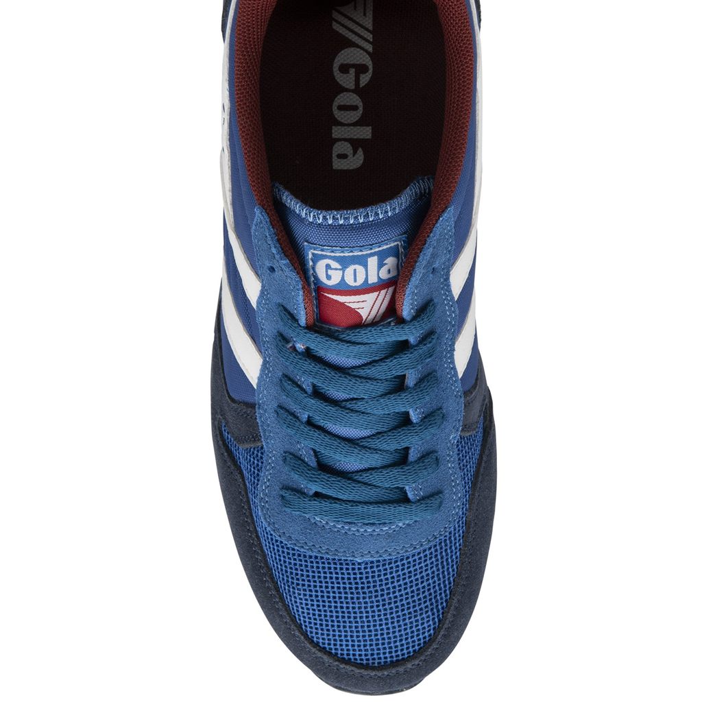 Gola Classics Daytona Sneakers Blå Marineblå Hvite Norge | OLPIXU-950