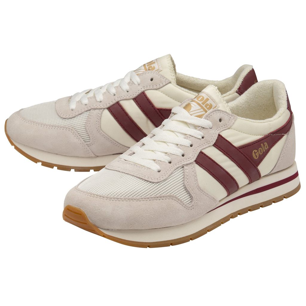 Gola Classics Daytona Sneakers Hvite Dyp Rød Norge | BAEVWL-708