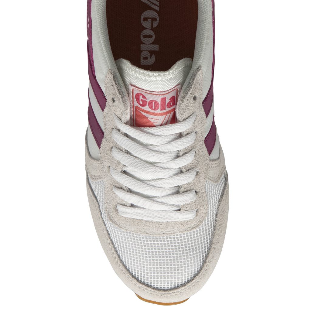 Gola Classics Daytona Sneakers Hvite Fuchsia Blå Norge | RQGBHI-928