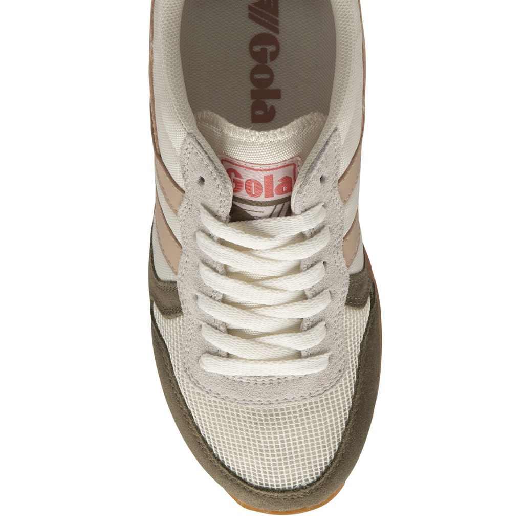 Gola Classics Daytona Sneakers Hvite Khaki Rosa Norge | IGYHCV-316