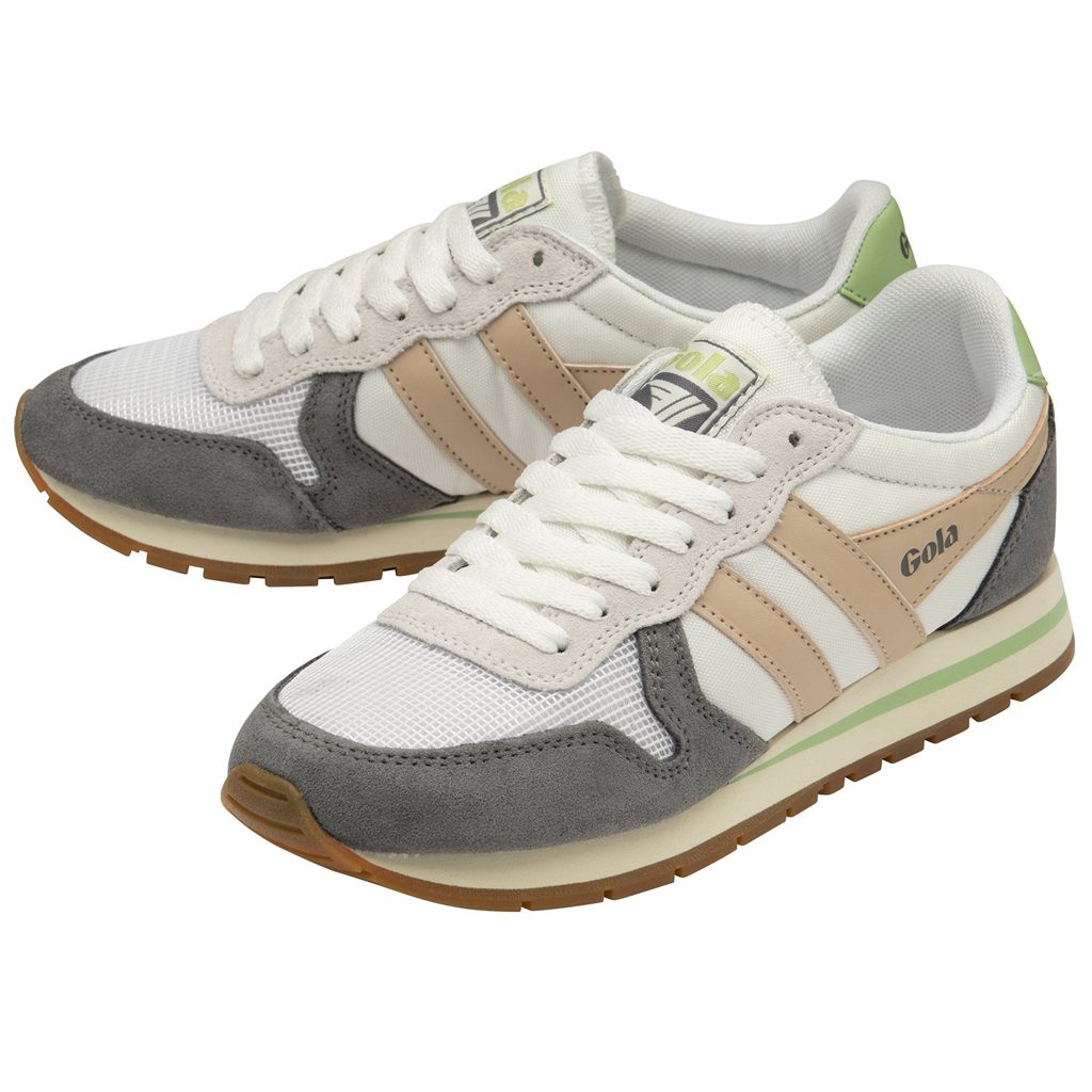 Gola Classics Daytona Sneakers Hvite Rosa Grønn Norge | PSYTKM-610