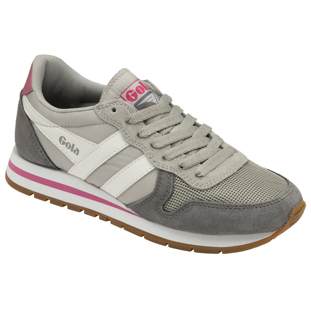 Gola Classics Daytona Sneakers Lyse Grå Hvite Rosa Norge | EHXYQS-783