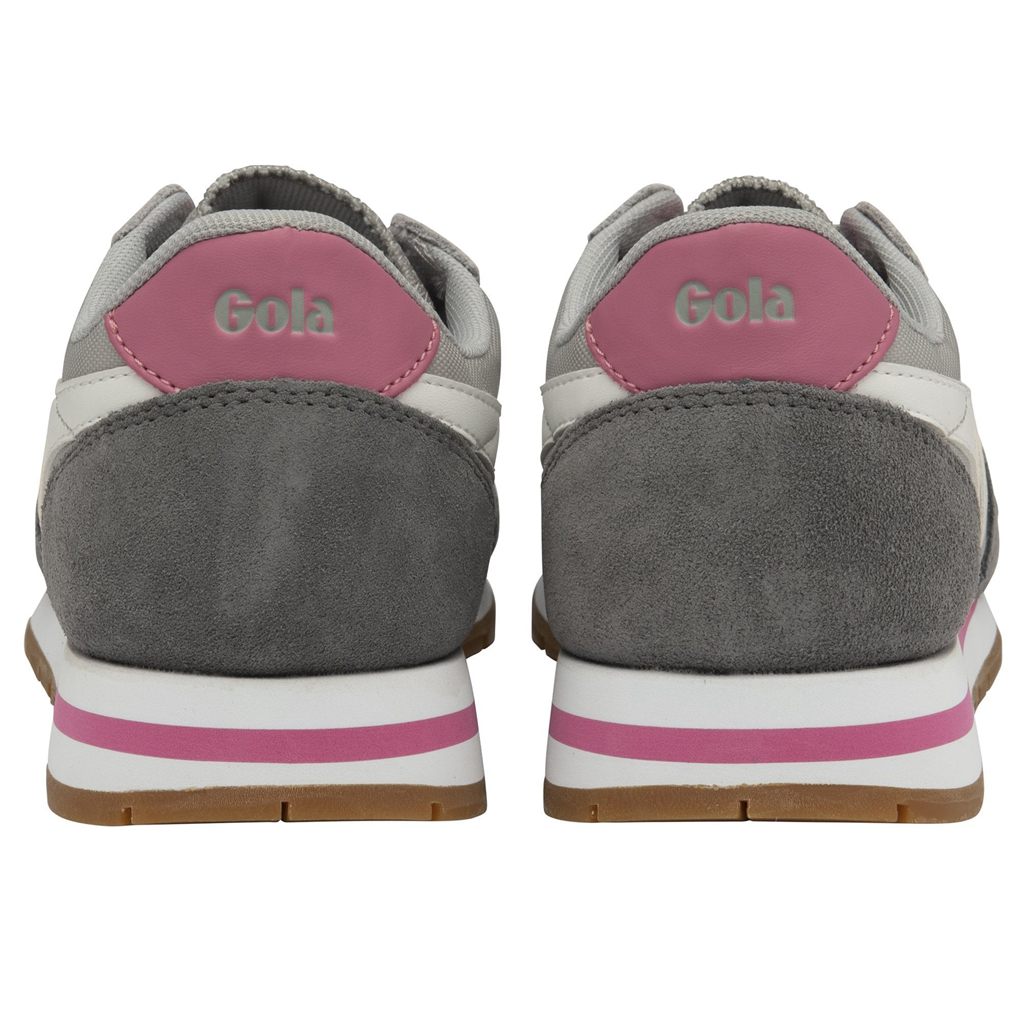 Gola Classics Daytona Sneakers Lyse Grå Hvite Rosa Norge | EHXYQS-783