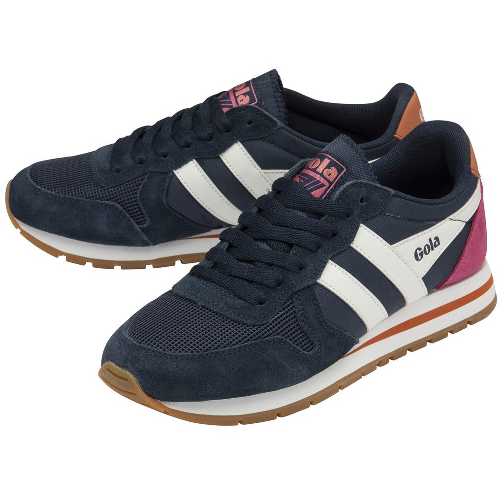 Gola Classics Daytona Sneakers Marineblå Hvite Korall Norge | MRVTLS-618