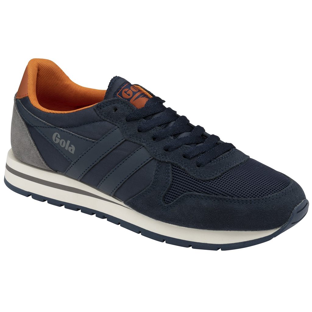 Gola Classics Daytona Sneakers Marineblå Oransje Norge | GQBYEM-834