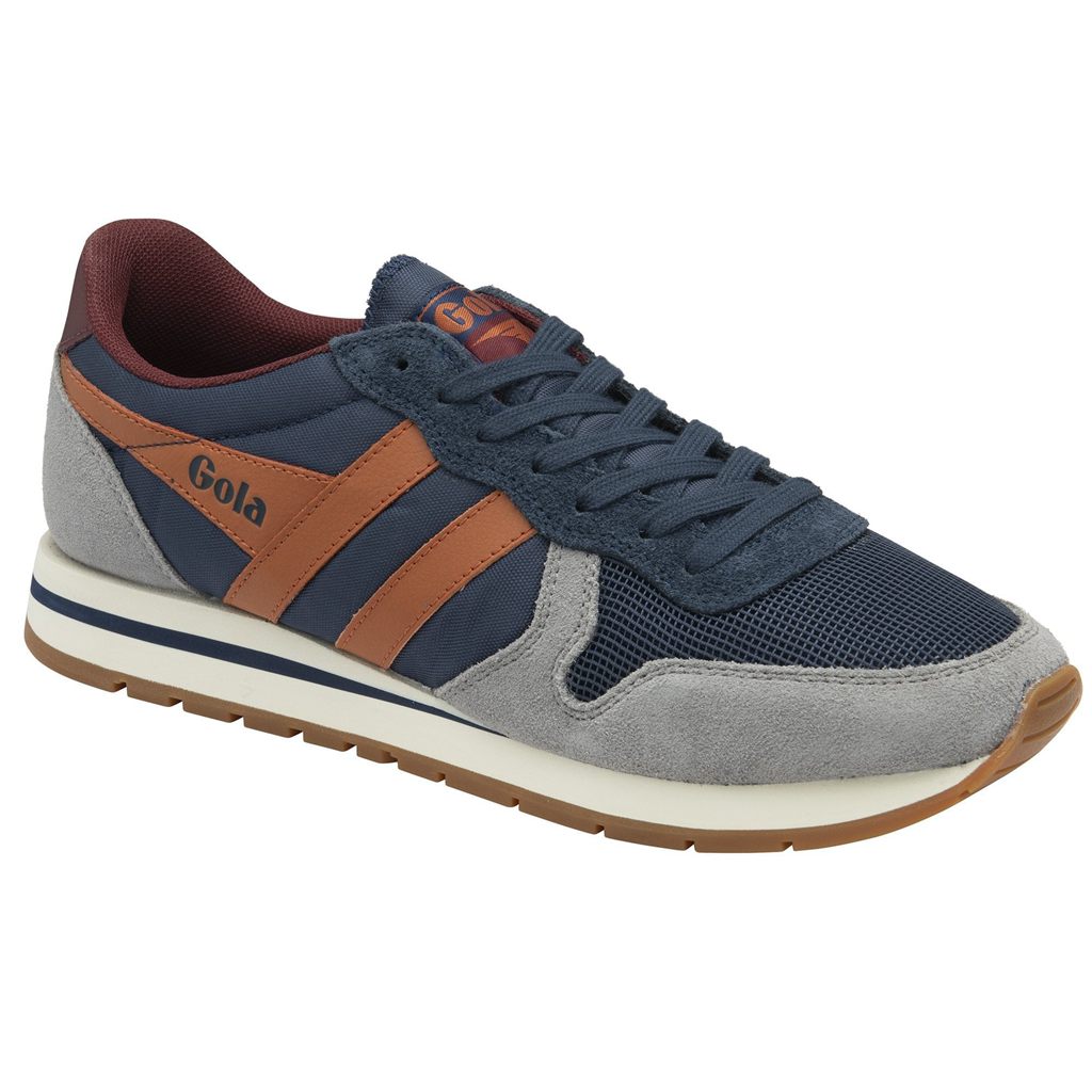 Gola Classics Daytona Sneakers Marineblå Oransje Norge | WBXSQN-961
