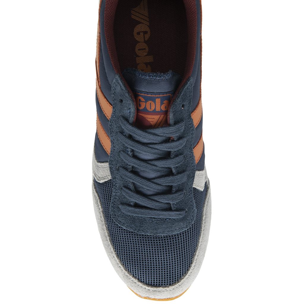 Gola Classics Daytona Sneakers Marineblå Oransje Norge | WBXSQN-961
