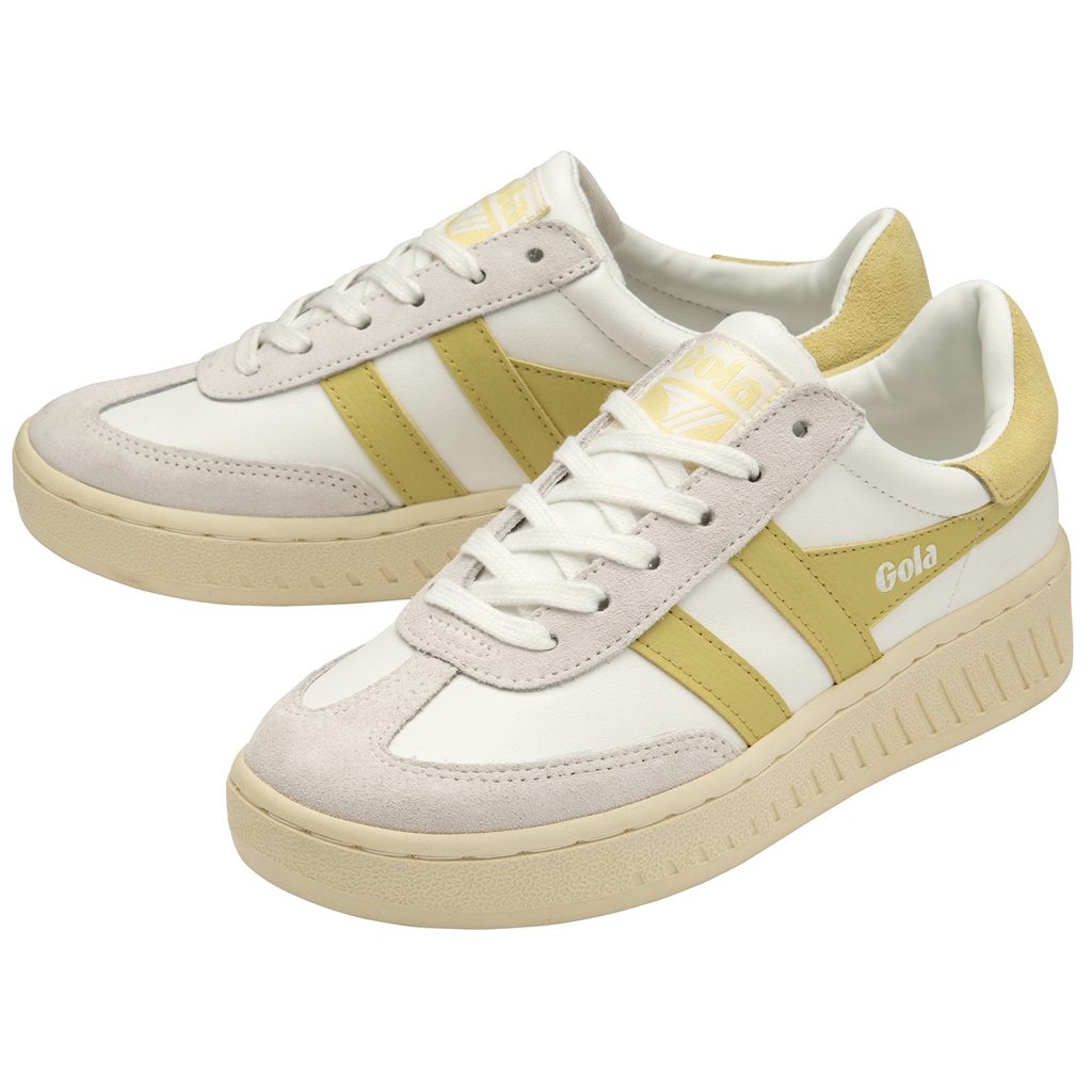 Gola Classics Dropshot Sneakers Hvite Sitron Norge | YANGPK-852