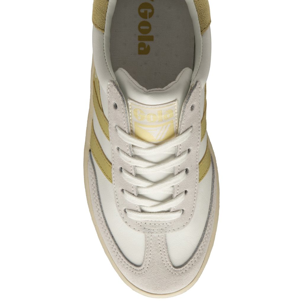 Gola Classics Dropshot Sneakers Hvite Sitron Norge | YANGPK-852