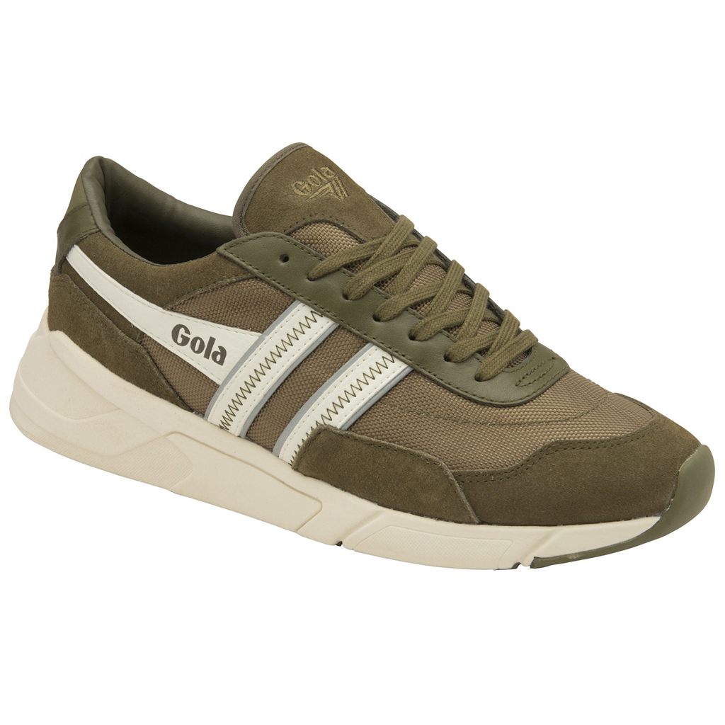Gola Classics Eclipse Legacy Sneakers Khaki Hvite Norge | XQDJKM-917