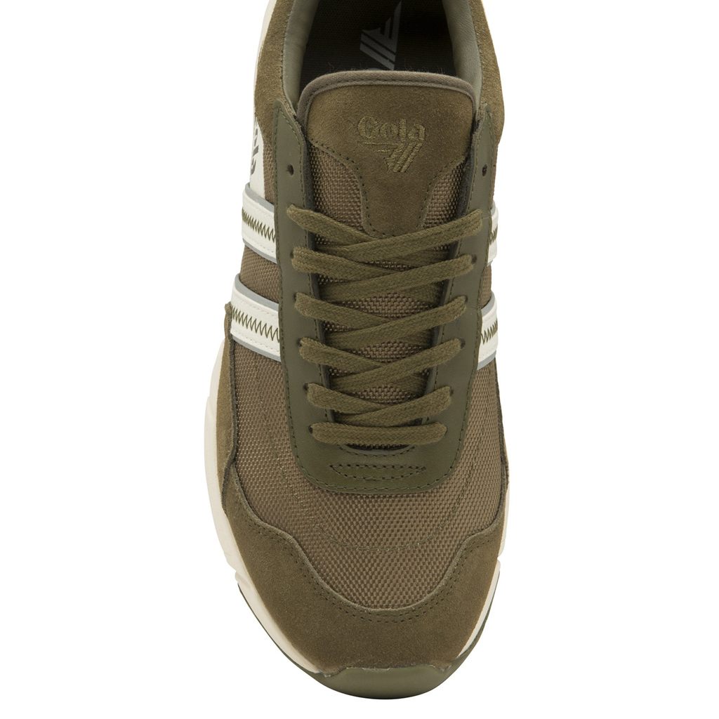 Gola Classics Eclipse Legacy Sneakers Khaki Hvite Norge | XQDJKM-917
