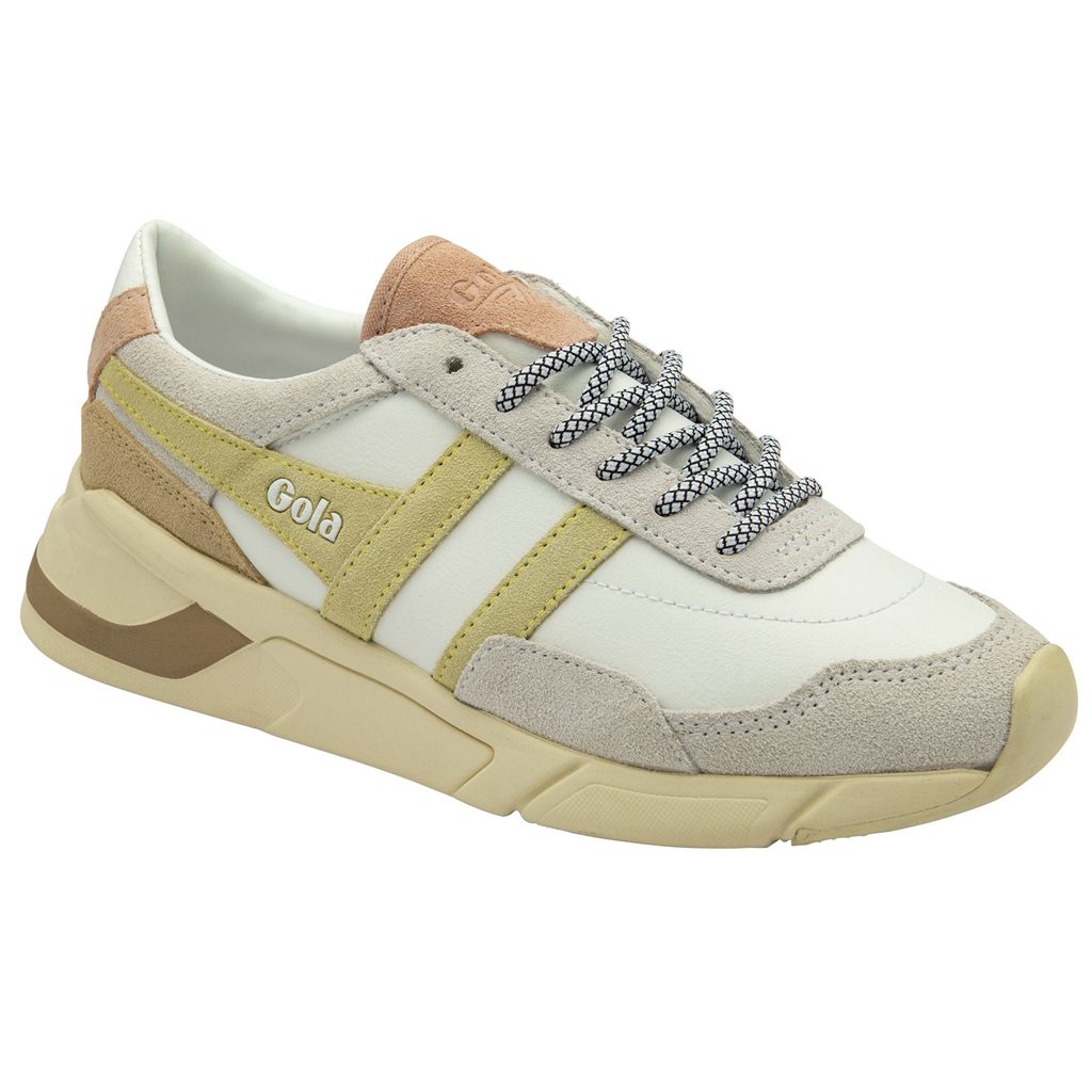 Gola Classics Eclipse Pure Sneakers Hvite Sitron Rosa Norge | AYHVCM-782