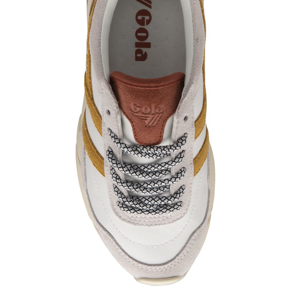 Gola Classics Eclipse Pure Sneakers Hvite Oransje Norge | ZAGSEK-804