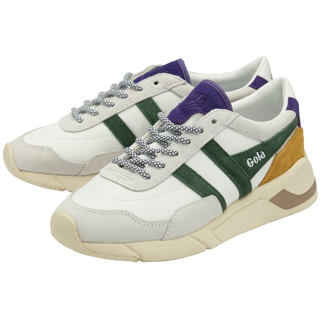 Gola Classics Eclipse Pure Sneakers Hvite Fuchsia Norge | GXKTAV-689