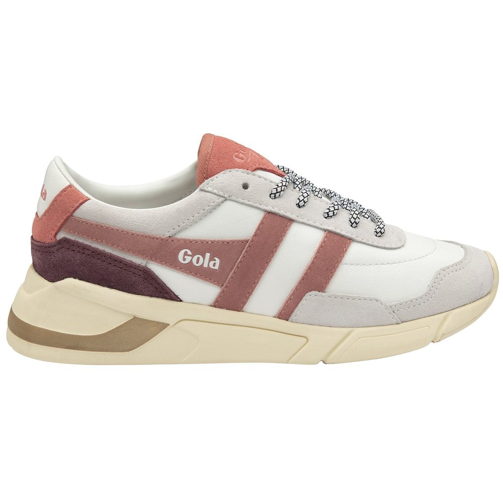 Gola Classics Eclipse Pure Sneakers Hvite Rosa Korall Rosa Norge | KNFXMZ-301