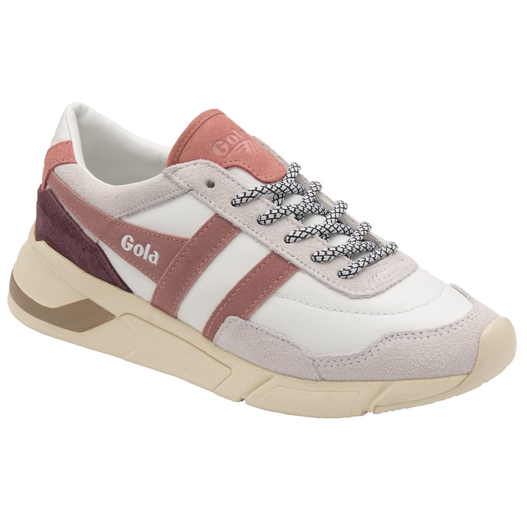 Gola Classics Eclipse Pure Sneakers Hvite Rosa Korall Rosa Norge | KNFXMZ-301