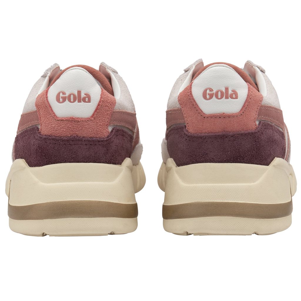 Gola Classics Eclipse Pure Sneakers Hvite Rosa Korall Rosa Norge | KNFXMZ-301