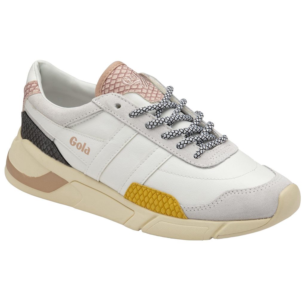 Gola Classics Eclipse Trident Snake Sneakers Hvite Rosa Norge | LKFORJ-385