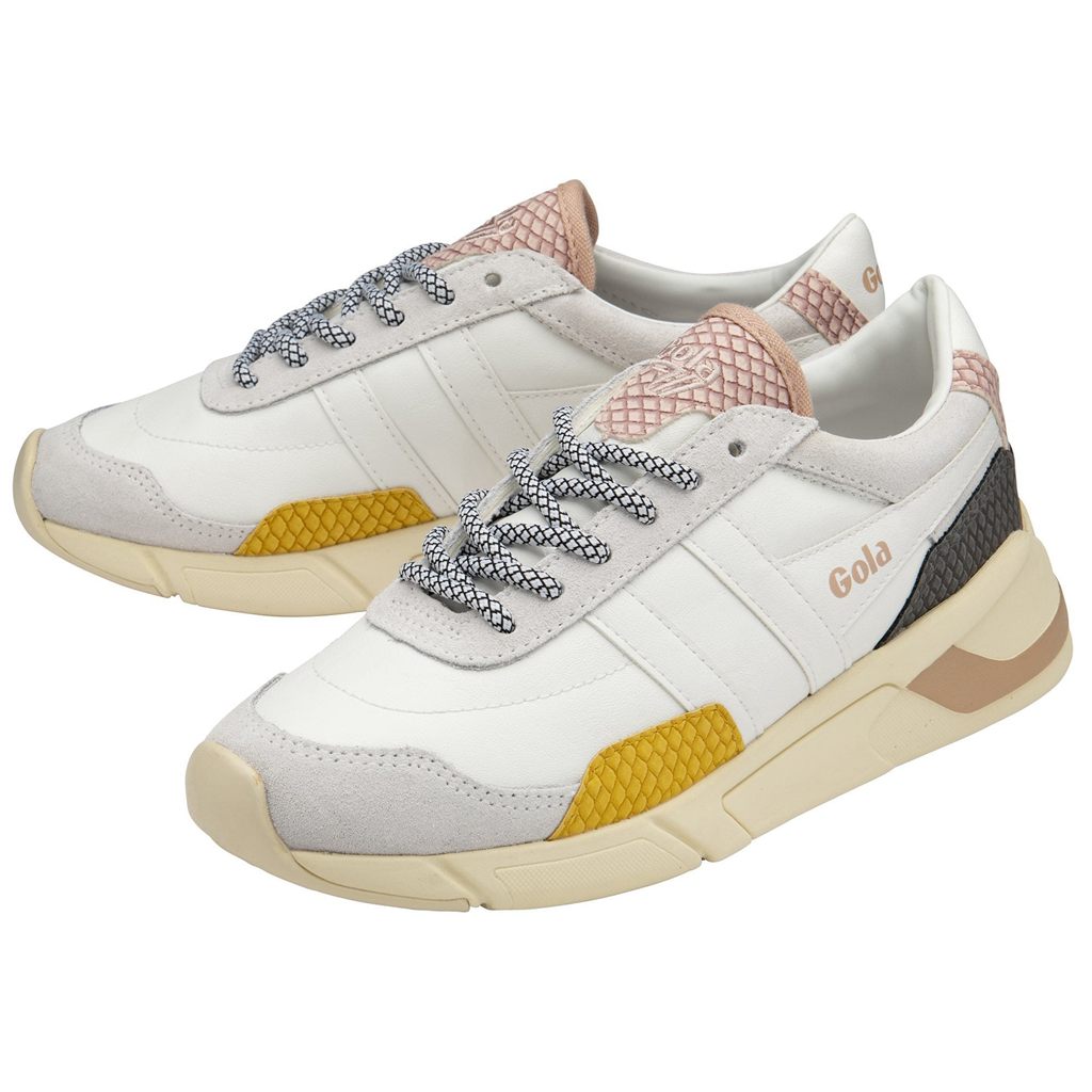 Gola Classics Eclipse Trident Snake Sneakers Hvite Rosa Norge | LKFORJ-385