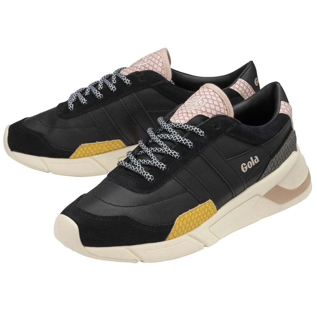 Gola Classics Eclipse Trident Snake Sneakers Svarte Rosa Norge | HXVNWO-753