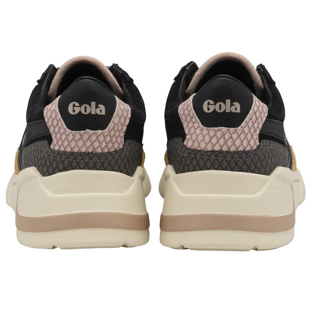 Gola Classics Eclipse Trident Snake Sneakers Svarte Rosa Norge | HXVNWO-753