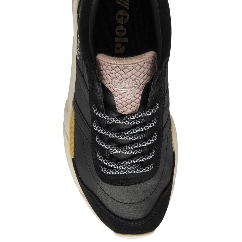 Gola Classics Eclipse Trident Snake Sneakers Svarte Rosa Norge | HXVNWO-753