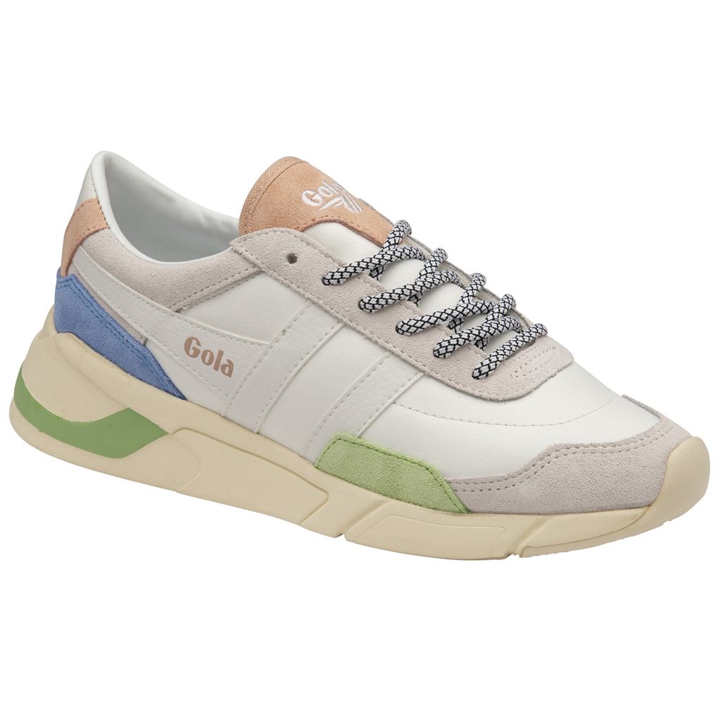 Gola Classics Eclipse Trident Sneakers Hvite Grønn Blå Norge | LPQMBF-130