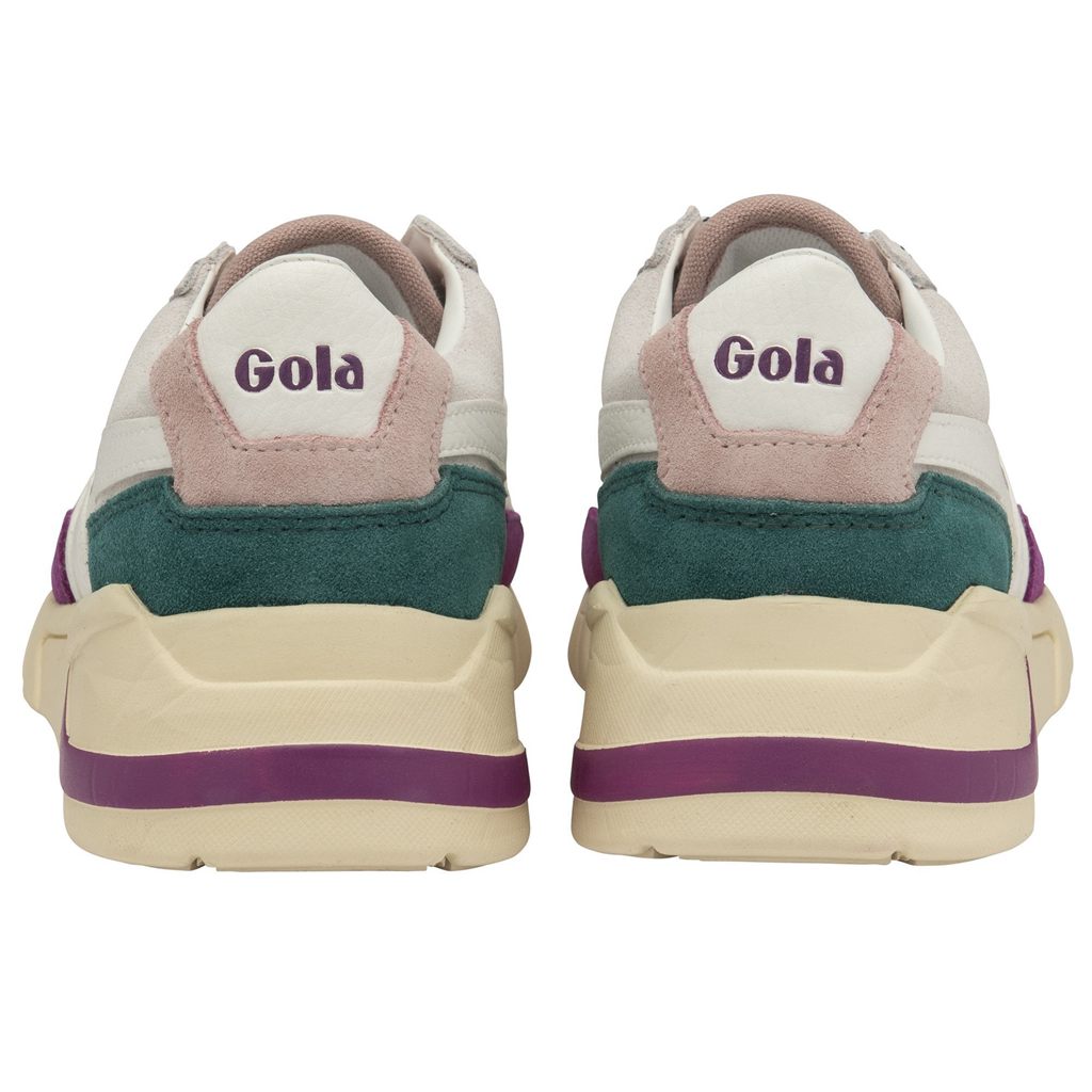 Gola Classics Eclipse Trident Sneakers Hvite Rosa Norge | TDBRNG-196