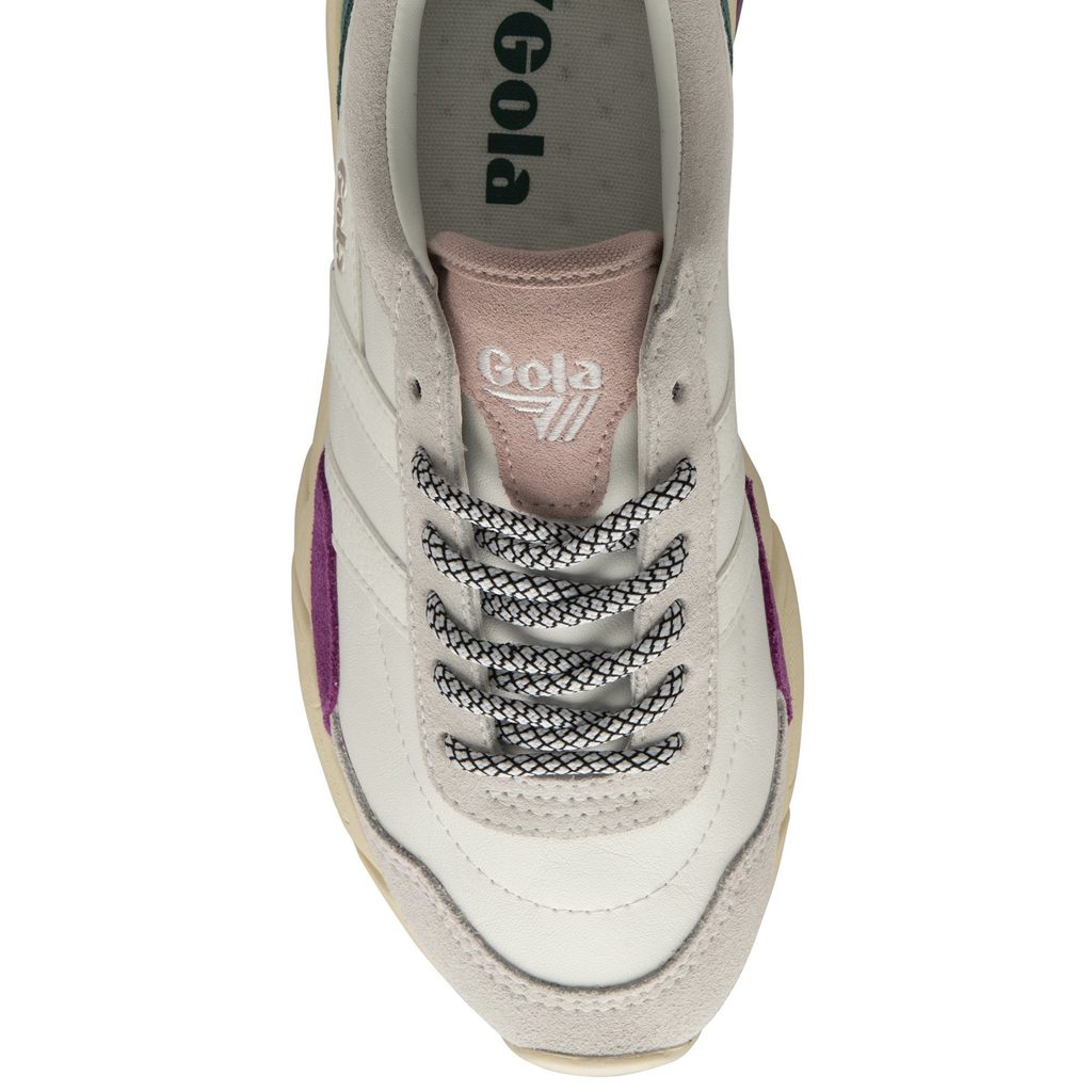 Gola Classics Eclipse Trident Sneakers Hvite Rosa Norge | TDBRNG-196