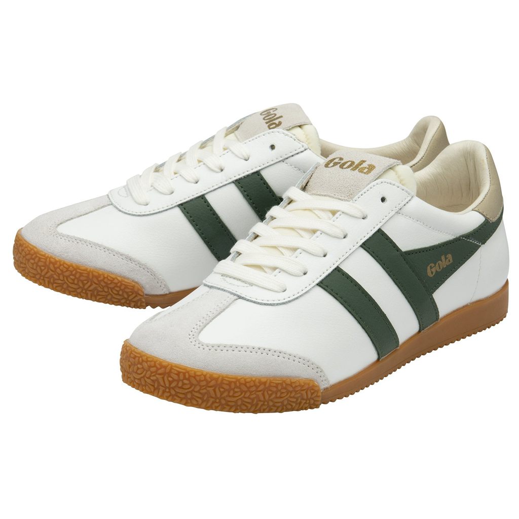 Gola Classics Elan Leather Sneakers Hvite Norge | ZSYDKN-618