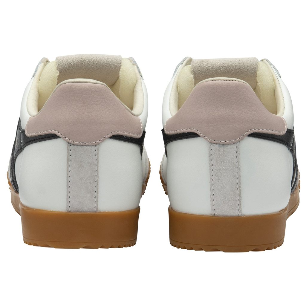 Gola Classics Elan Leather Sneakers Hvite Svarte Rosa Norge | WKJBEG-584